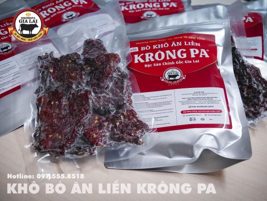 Khô bò ăn liền Krông Pa