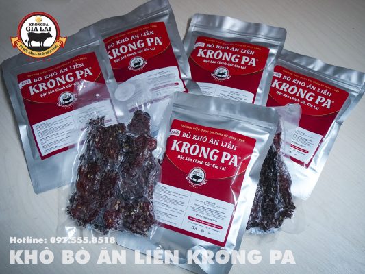 Khô bò miếng ăn liền Krông Pa