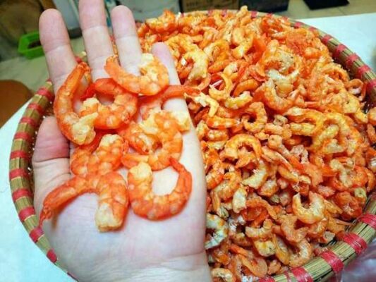 Đặc sản Gia Lai Tôm khô biển hồ Gia Lai