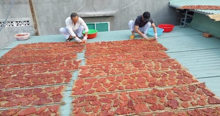 [Photo] Bo mot nang - dac san cua vung chao lua Tay Nguyen hinh anh 4