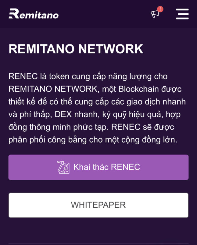 RENEC là gì? Có lừa đảo không? Hướng dẫn đăng ký và khai thác token sàn Remitano!